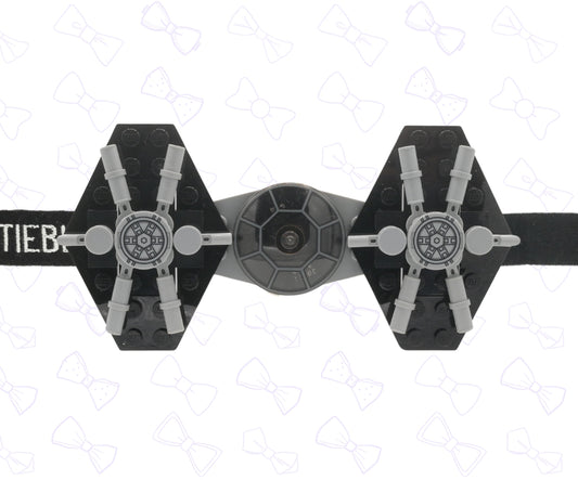 Adult Black & Grey Space Fighter Bow Tie - Bow Tie Bleau - Bow Ties & Straps For The Brick Aficionado