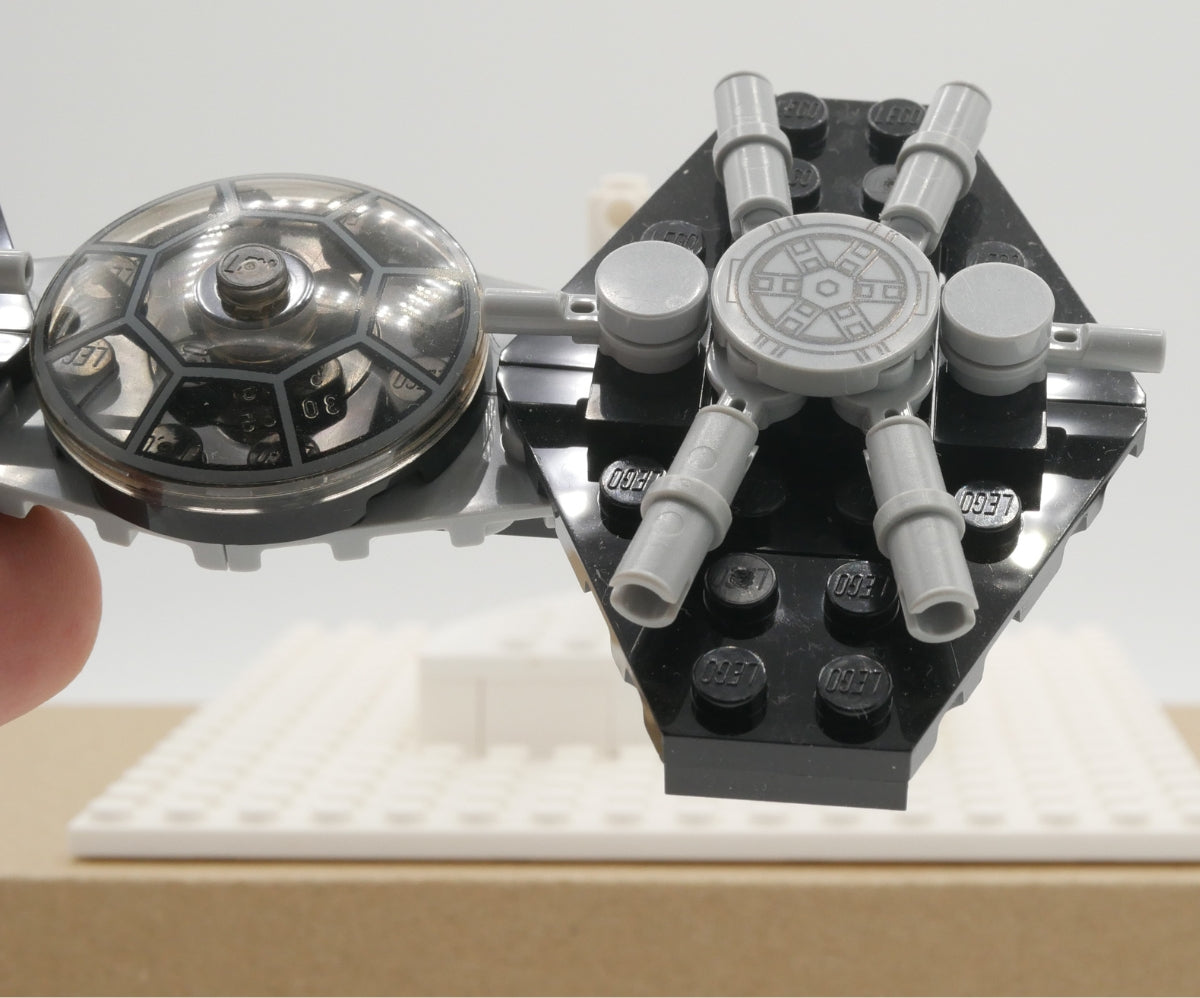 Adult Black & Grey Space Fighter Bow Tie - Bow Tie Bleau - Bow Ties & Straps For The Brick Aficionado