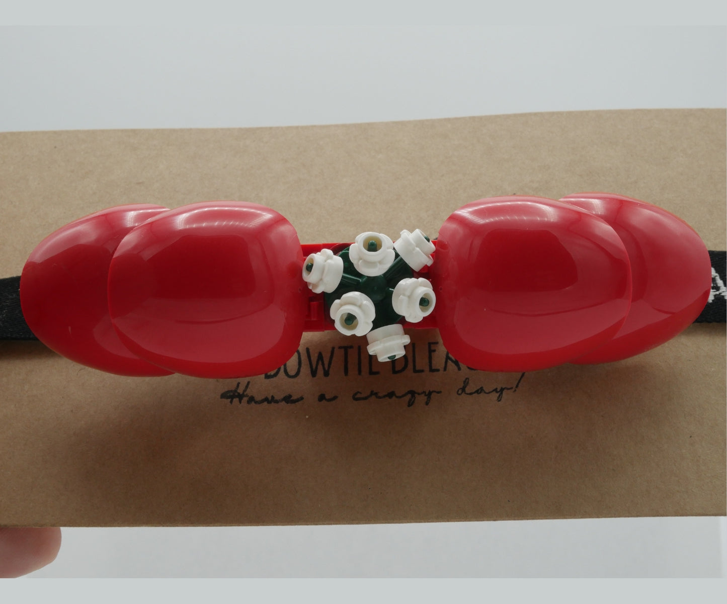 Red Petals Flower Bow Tie From LEGO® Bricks