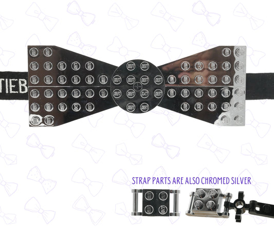 Adult Silver Bow Tie