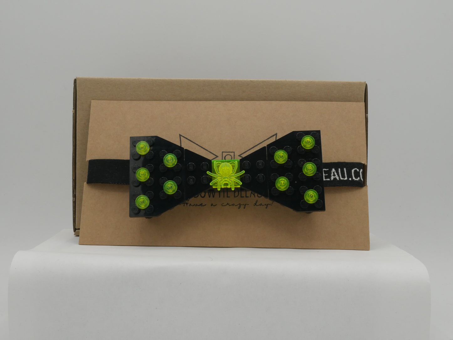 Radioactive Green Spider Bow Tie From LEGO® bricks