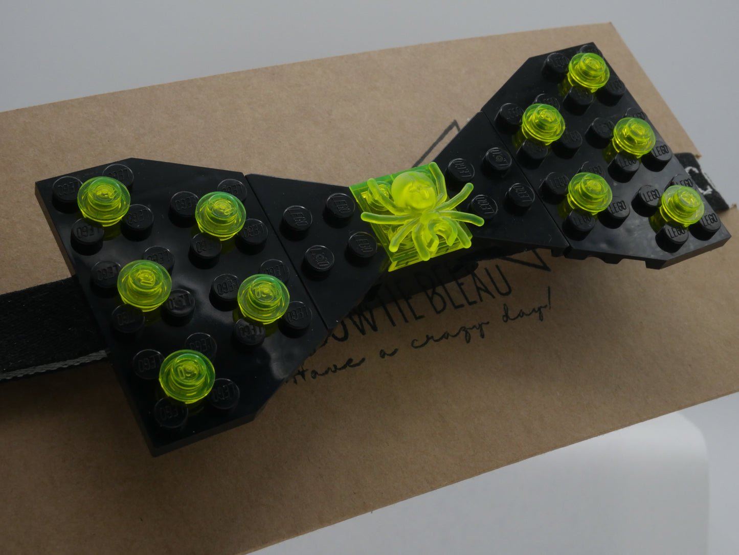 Radioactive Green Spider Bow Tie From LEGO® bricks