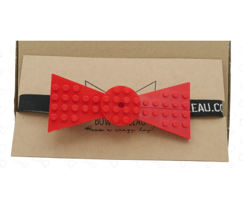 Adult Red Butterfly Bow Tie - Bow Tie Bleau - Bow Ties & Straps For The Brick Aficionado