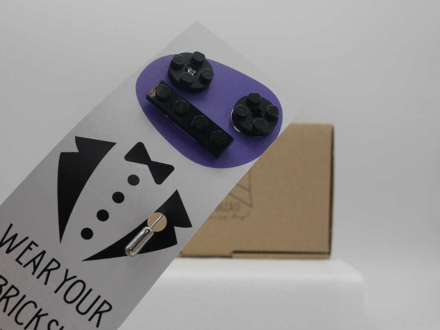 Wear Your Bricks Black Single Set - Pin Badges, Lapel Pins & Brooches For Wearing Your LEGO® Bricks