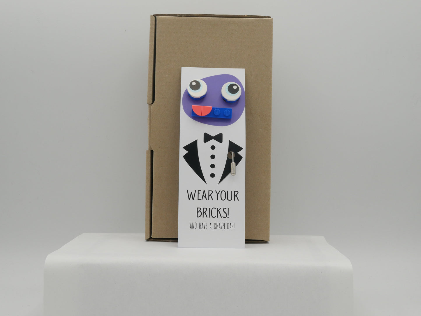 Wear Your Bricks Blue Single Set - Pin Badges, Lapel Pins & Brooches For Wearing Your LEGO® Bricks